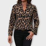 Ležérní halenka Catarina s leopardím vzorem