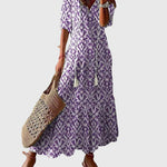 Boho vintage maxi šaty Amalia na léto — pohled 3