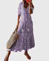 Boho vintage maxi šaty Amalia na léto — pohled 3