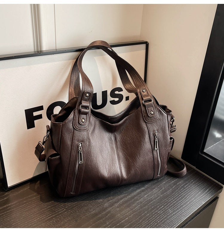 Kožená taška shopper Amira — pohled 8