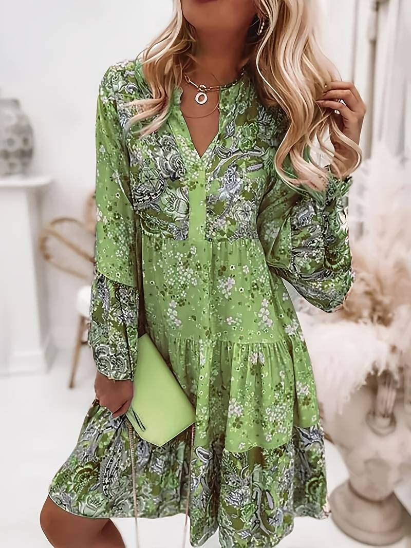 Boho šaty Eira s potiskem — pohled 2