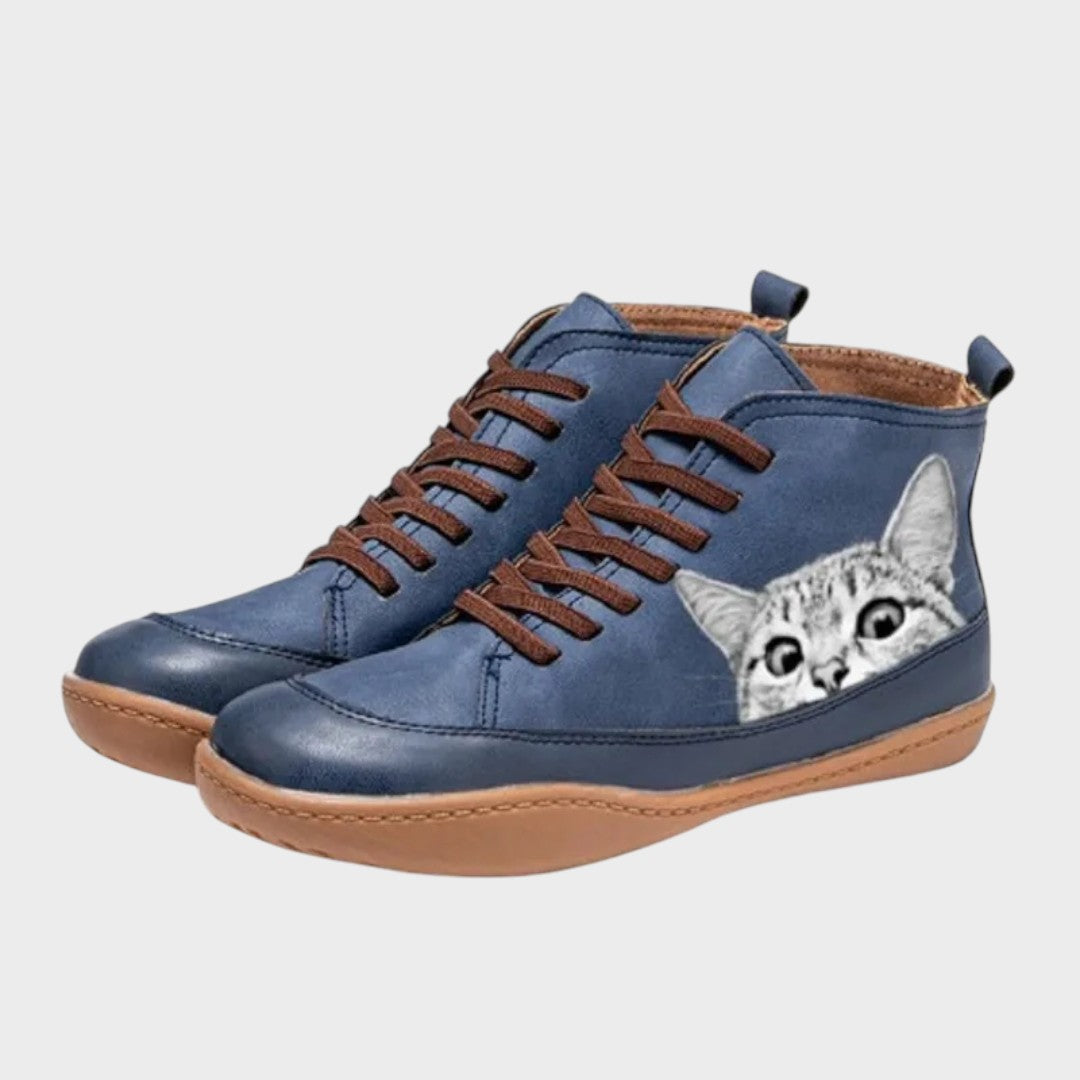 Kožené boty Kitty pro milovníky koček — pohled 4