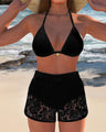 Elegantní jednobarevné krajkové bikiny Laluna® — pohled 3