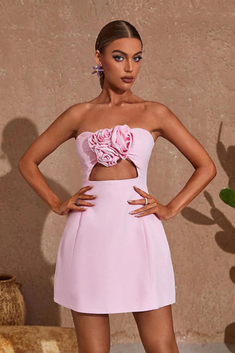 Květinové mini šaty Heidi — pohled 9