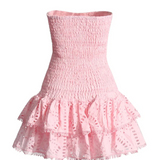 Mini šaty Victoria bez ramínek — pohled 10