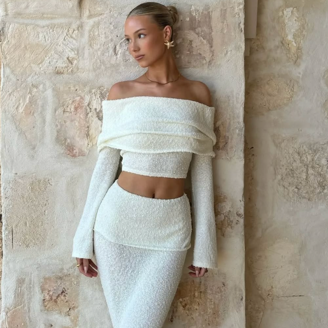 Elegantní komplet v maxi délce Amiyah