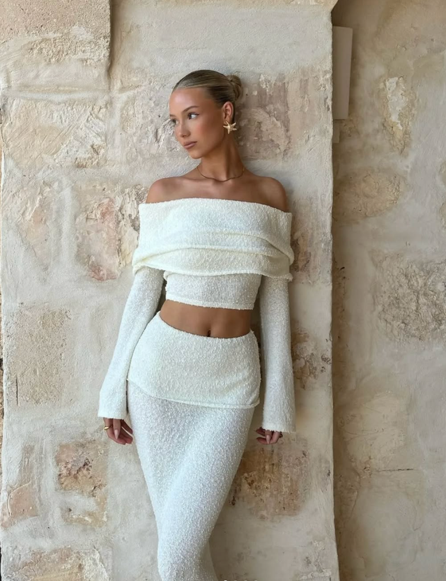 Elegantní komplet v maxi délce Amiyah
