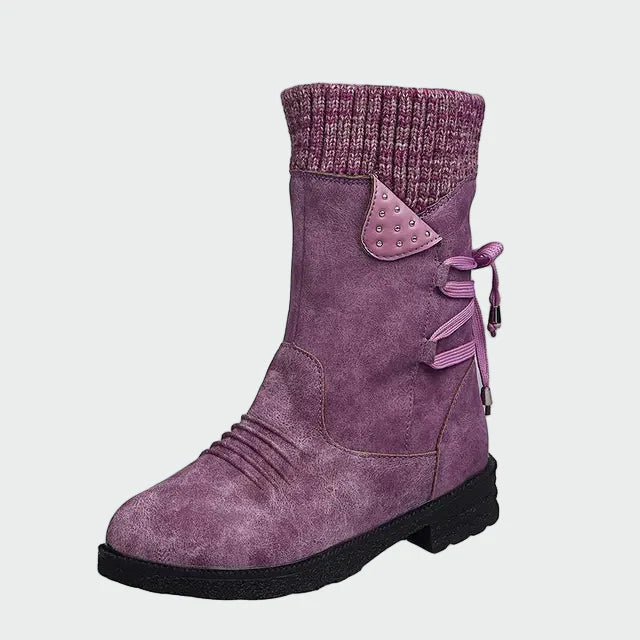 Elegantní semišové kotníkové boty — pohled 4