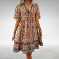Rozevláté boho šaty Quinley — pohled 4