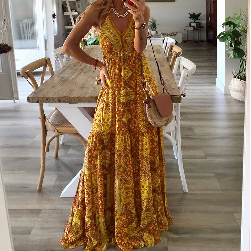 Boho šaty Gweneth bez rukávů — pohled 4