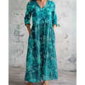 VINTAGE MAXI ŠATY ELEANOR S KVĚTINOVÝM POTISKEM — pohled 7