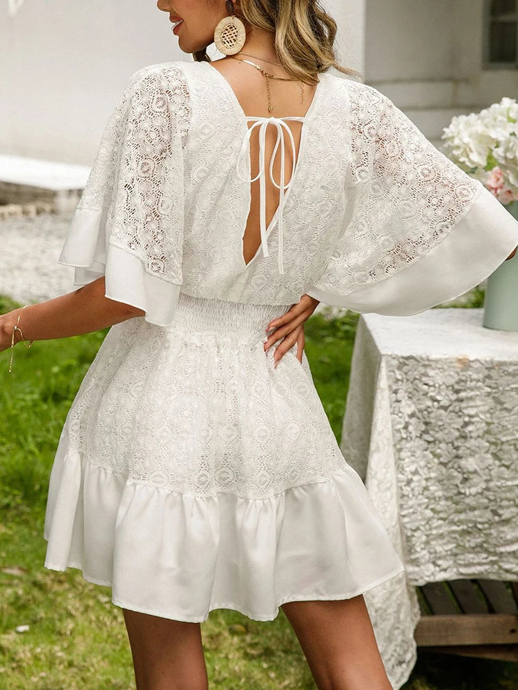 Boho krajkové šaty Carole — pohled 2