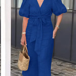 Elegantní midi šaty LYNORA s výstřihem do V — pohled 7