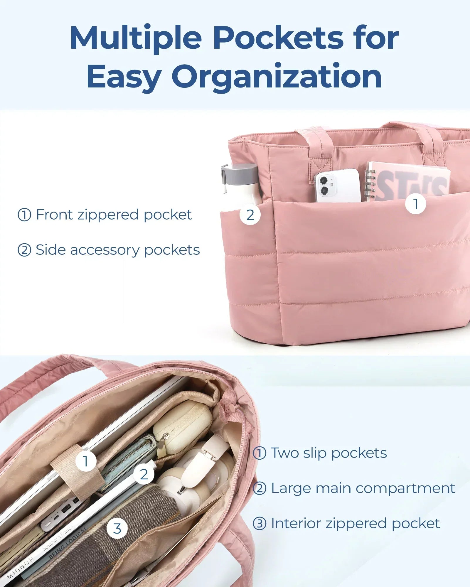 Taška shopper Ava Puffy — pohled 5