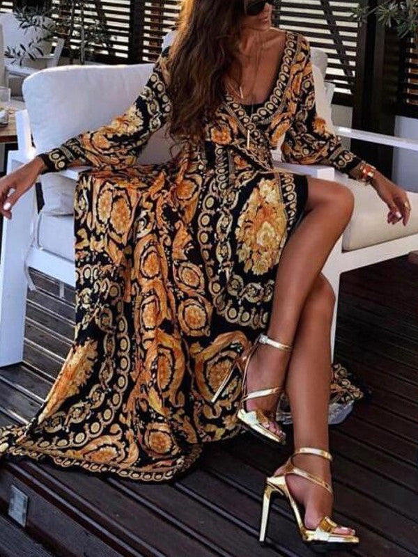 Boho šaty s potiskem Faye — pohled 7