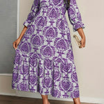 Boho šaty Molly s mozaikovým vzorem — pohled 3