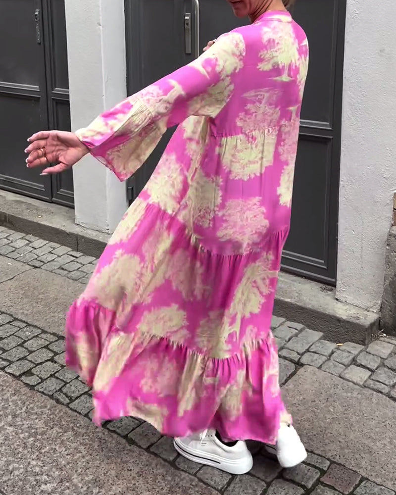 Splývavé maxi šaty Ophelia — pohled 10