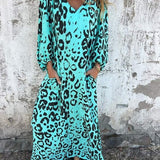 Leopardí maxi šaty Jessa — pohled 4