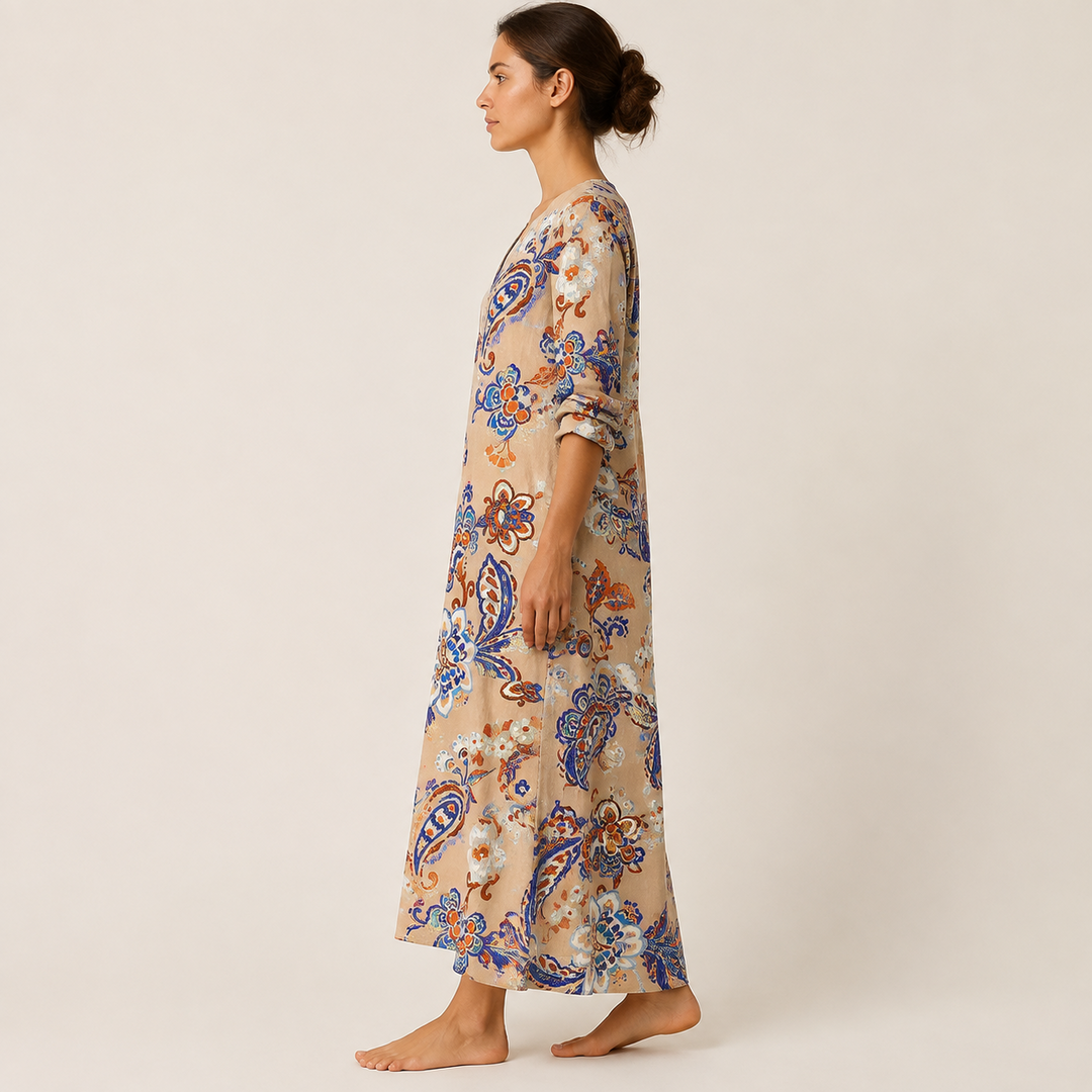Boho maxi šaty Alba — pohled 3