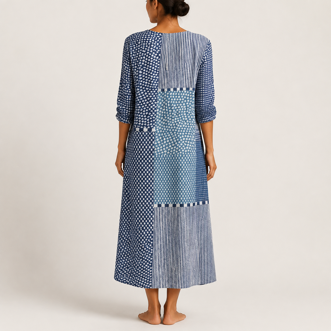 Dlouhé boho šaty Pilar — pohled 4