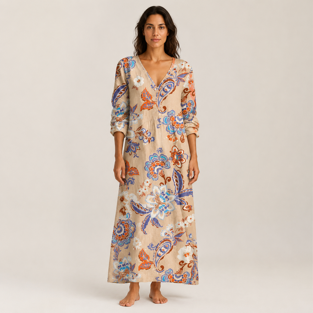 Boho maxi šaty Alba — pohled 2