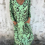 Leopardí maxi šaty Jessa — pohled 3