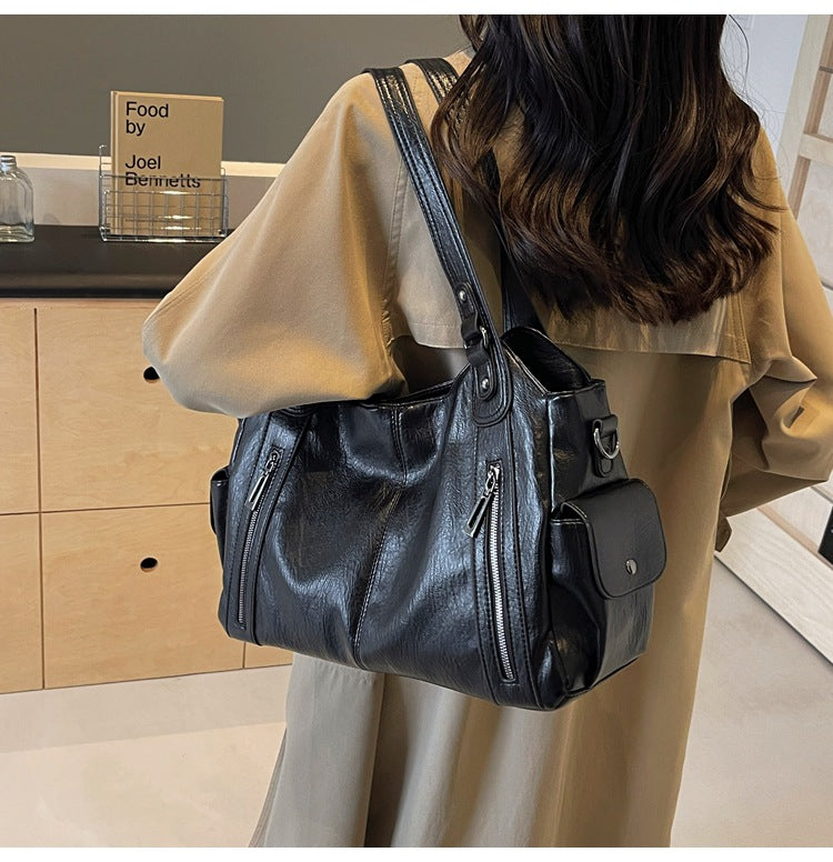 Kožená taška shopper Amira — pohled 9