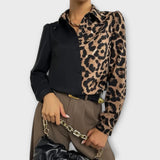 Jednoduchá leopardí halenka Valentina