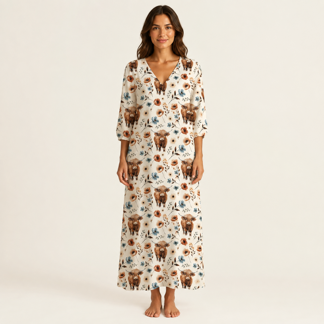 Boho maxi šaty Estela — pohled 2