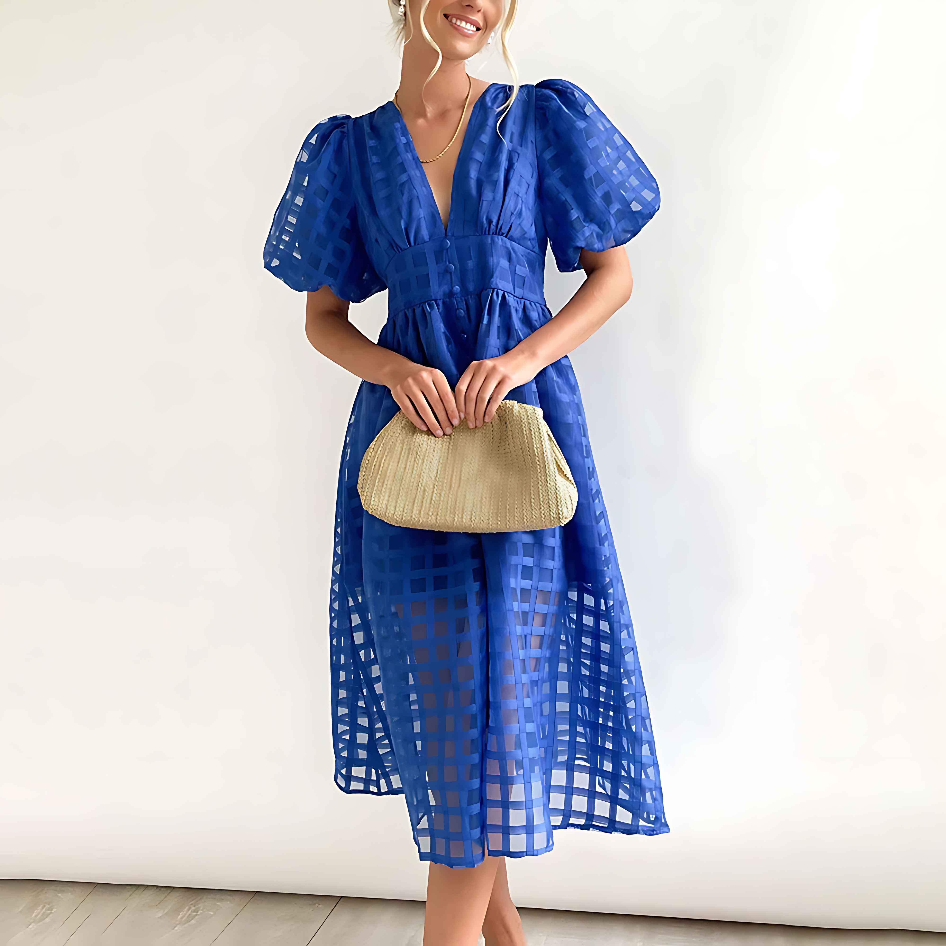 Elegantní letní midi šaty Julia — pohled 4