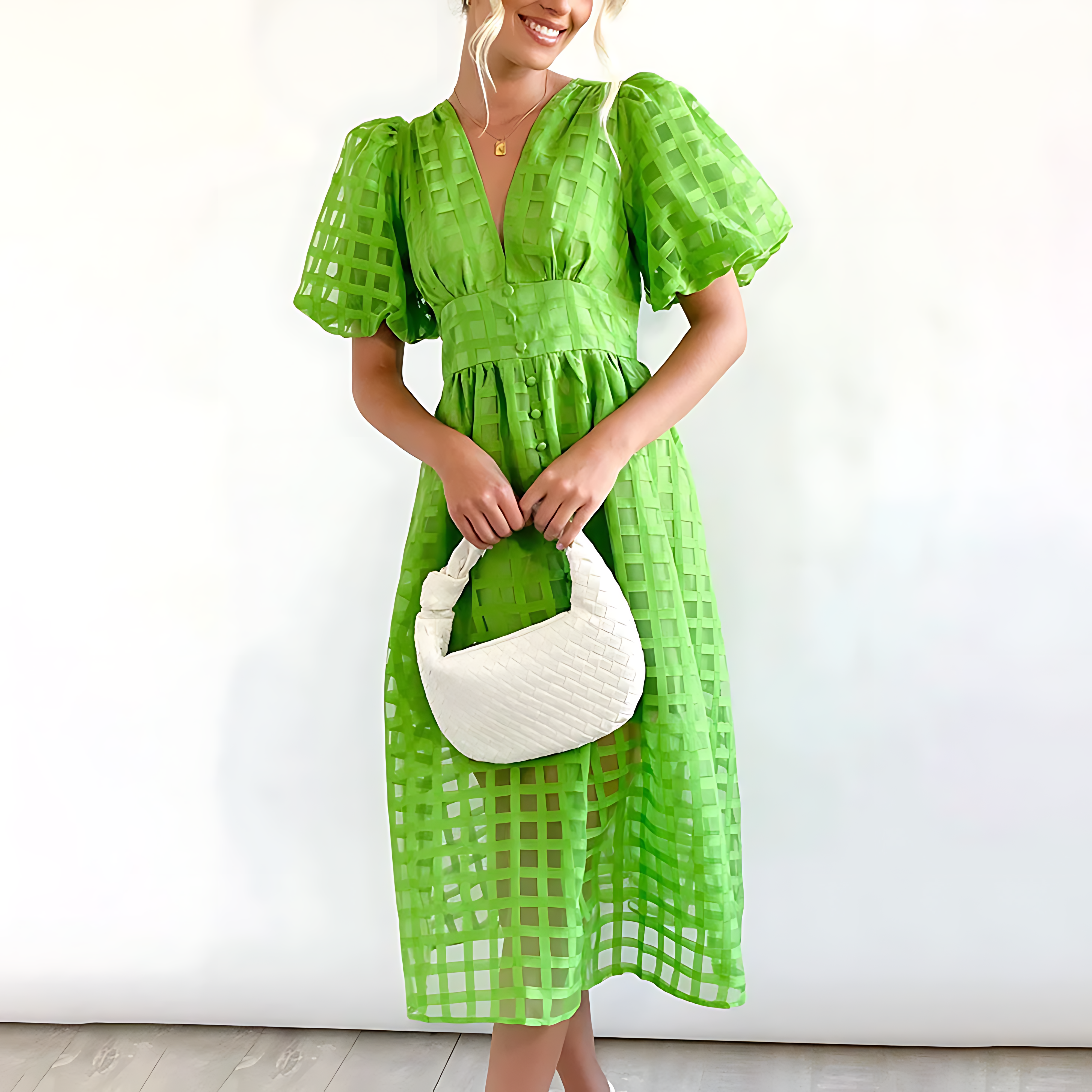 Elegantní letní midi šaty Julia — pohled 7