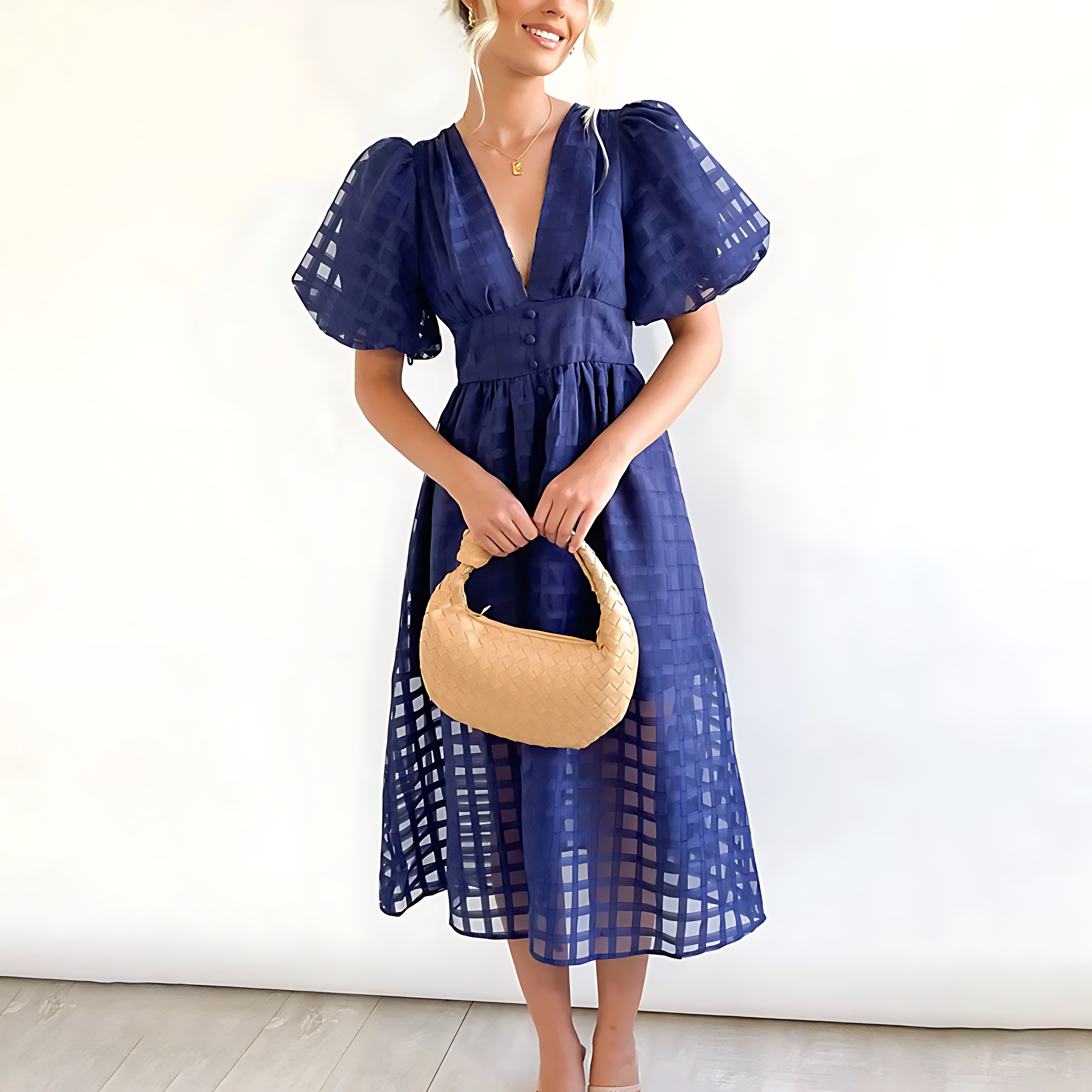 Elegantní letní midi šaty Julia — pohled 6