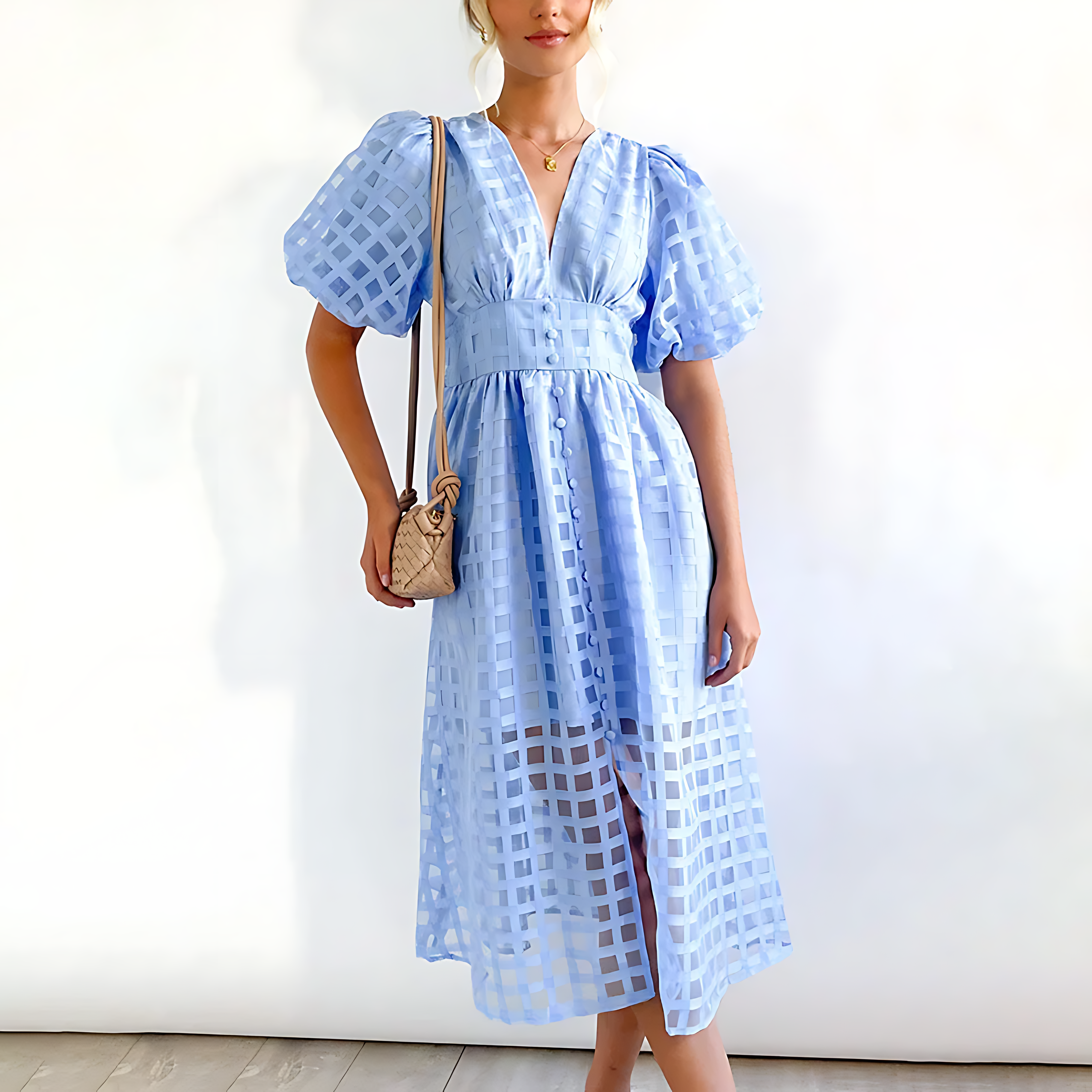 Elegantní letní midi šaty Julia — pohled 5