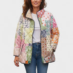 Prošívaná bunda Minna™ ve stylu patchwork — pohled 2