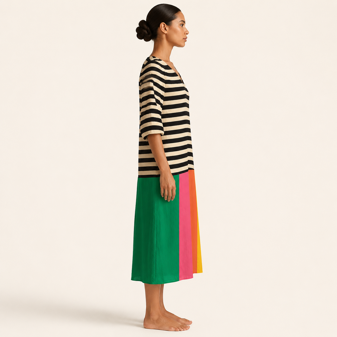 Boho maxi šaty Vega — pohled 3