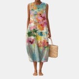 Elegantní midi šaty Carlota s potiskem — pohled 2