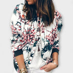 Elegantní bomber bunda Kararaina s květinovým vzorem