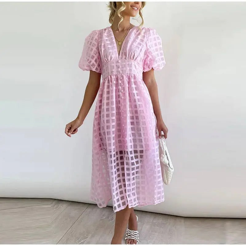Elegantní letní midi šaty Julia — pohled 8
